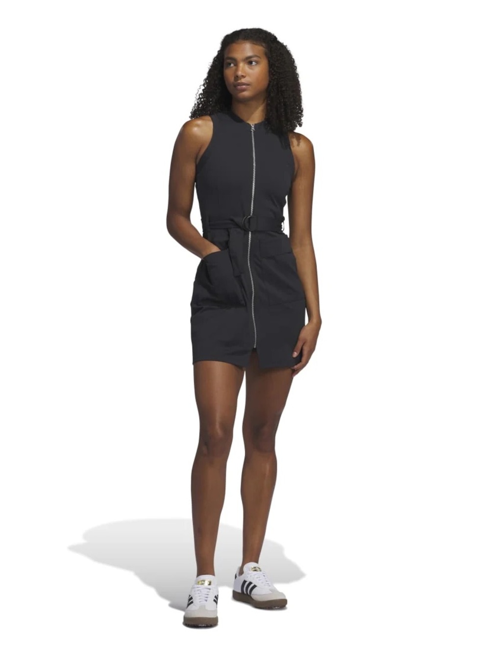 Adidas Go-To Zip Golf Dress – Black – Size Large